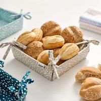 Dexam Sintra Recycled Cotton Spotted Bread Basket Stone