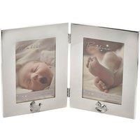 Bambino by Juliana S/Plated Double P/Frame - 4" x 6"