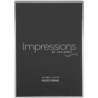 Silverplated Oblong Thin Modern Stylish Photo Frame 8"x12"