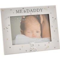 Widdop 6/' x 4/' - Bambino Resin Daddy & Me Photo Frame, White