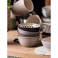 Widdop Home Living Set of 4 Pasta Bowls