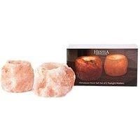 Hestia Himalayan Rock Salt - Set of 2 Tealight Holders