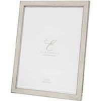 Impressions 8" x 10" - Elegance Nickel Plated Cream Faux Shagreen Frame