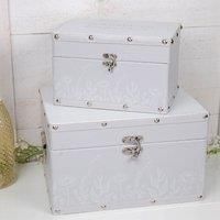 Set of 2 Luggage Boxes - Wedding Keepsakes