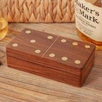Dominoes In Wooden Box