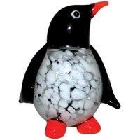 Objets d'art Objets D'art Miniature Glass Figurine - Penguin 8Cm