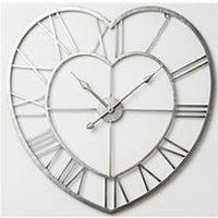Hometime Metal Heart Shaped Wall Clock