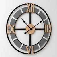 Hometime Cut Out Wall Clock 60cm METAL, MDF  wilko