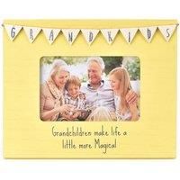 Grandkids Photo Frame Wooden Bunting Love Life 6" X 4" Photo Frame Gift Idea LL427GK