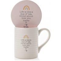 Widdop It/'s How You Make It Gift Set Mug & Coaster in A Gift Box Love Life Range Gifts LL446