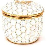 Hestia Honey Bee Resin Trinket Box 10cm
