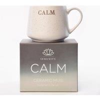 Serenity Revive Debossed Ceramic Mug CALM Healing Mug