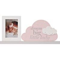 Mantel Plaque Frame "Dream Big Little Lady" 37cm