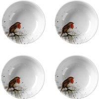 Meg Hawkins Set of 4 Robin Cereal Bowls