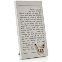 Sister Moments Plaque