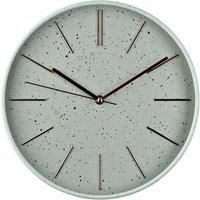 Hometime Round Wall Clock Speckled Face 12"