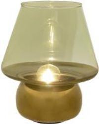 Green & Gold LED Lamp 20.5cm