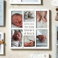 Wooden Collage Frame "Moon & Back"