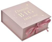 Bambino Keepsake Box Dream Big Pink£Beautifully Decorated for Display & Storage