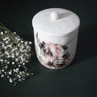 Meg Hawkins Storage Canister - Highland Cow 14 x 14 x 13cms