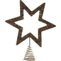 Celestial Gold Star Beaded Tree Topper