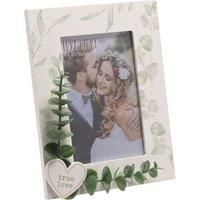 Love Story White True Love Leaves Photo Frame