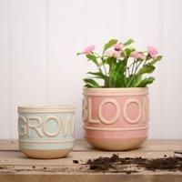 Country Living Set of 2 Ceramic Planters Love & Hope