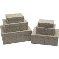 Set of 6 nested Winter Wilds Gift Boxes