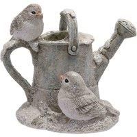 Christmas  Robin On Watering Can Festive  Decoration Ornament