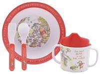Winnie The Pooh Melamine 4 Piece Dinner Set