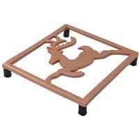 Very Home Bronze Trivet With Christmas Reindeer Design
