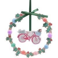 Hanging Wreath Plaque - Bike