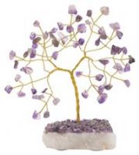 Mini Gemstone Tree Ornament 13cm - Amethyst