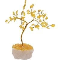 Mini Gemstone Tree Ornament 13cm - Citrine