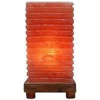 Hestia Himalayan Rock Salt Lamp With Wooden Base - Square