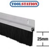 Stormguard Heavy Duty Brush Strip Aluminium 914mm