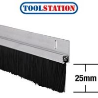 Stormguard Heavy Duty Brush Strip Aluminium 2134mm