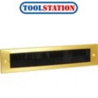 Stormguard Flushback Brush Letter Plate Gold