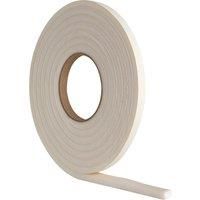 Extra Thick Draught Excluder Strip (3.5m White Rubber Foam for gaps 4-7mm)