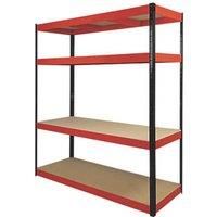 Rb Boss Garage Shelving Unit 4-Tier Storage Boltless Freestanding 900x300x1800mm