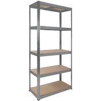 Rb Boss 5 Tier Wood Shelving Kit - 1800 x 900 x 400mm 250kg Udl