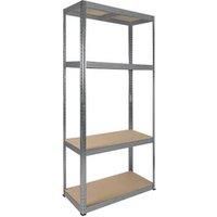 Rb Boss 4 Tier Wood Shelving Kit  1800 x 900 x 400mm 300kg Udl