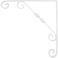 ````4"x 4", 6"x 6", 8"x 8", 10"x 10"ORNAMENTAL SCROLL BRACKET WHITE / BLACK