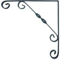 Ornamental Scroll Shelf Brackets Granite 100 x 100mm 10 Pack (654VJ)