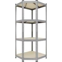 RB Boss Fastlok UDL/GALV 4-Tier Steel Garage Shelving Unit 420mm x 750mm x 1800mm (341TW)
