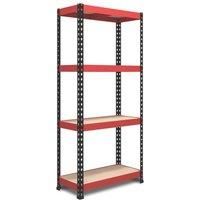 RB Boss Fastlok UDL/PC 4-Tier Steel Garage Shelving Unit 750mm x 450mm x 1800mm (319TW)