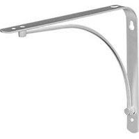 Arc Shelf Brackets Silver 230 x 180mm 4 Pack (897VJ)