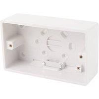 Crabtree Capital 2-Gang Surface Pattress Back Box 44mm (70965)