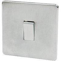 Crabtree Platinum 10AX 1-Gang 2-Way Light Switch Satin Chrome (52648)