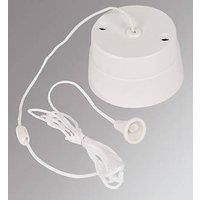 Crabtree Capital 6A 2-Way Pull Cord Switch White (41215)
